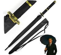 Swords and more One Piece Regenschirm, 16K Premium Version, Groß Katana Samurai Schwert Regenschirm Sturmfest mit langem Griff (Yubashiri)