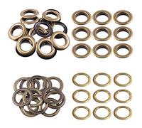 Swpeet 100 Stück - 50 Sets 25 mm Loch Bronze Ösen dicke Metallösen Ösen Ösen Set Metall Ösen Kits Ösen zur Reparatur von Leinwand, Leder, Vorhängen