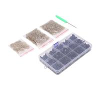 Sxhlseller 5-15 Mm Acryl-Häkel-Puppenaugen-Set, 340 Stück | Sicherheitsaugen aus Schwarzem Kunststoff mit Sicherungsscheiben Sichern das Amigurumi-Plüschtier (Acryl)