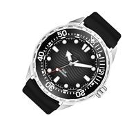 Sxhlseller Solarbetriebene Quarz-Taucheruhr, Nachtleuchtend, 300 M, Regenfestes Silikonarmband für Männer und Frauen, Schnelle Beleuchtungstechnologie für Draußen, Freizeit, Business [Edelstahl +