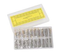 Sxhlseller Uhrenrohr-Reibungsstifte, Edelstahl-Uhrenarmband-Druckstangen Zur Reparatur, 200 Stück Ersatz-Röhrenstifte mit 10 Größen und 2 Farben für Uhrenarmband-Verschluss, Nietenden