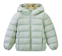 SXSHUN Daunenjacke Mädchen Steppjacke Kinder Jungen Leichte Winterjacke Warme Jacke mit Kapuze Einfarbige Kinderjacke