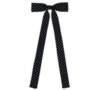 SYAYA Damen-Fliege mit langem Band, Damen-Fliege für Damen-Uniform oder Cosplay, T-Shirt-Zubehör, für Abschlussfeier, WT-01, Schwarze Spitze, Einheitsgröße