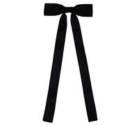 SYAYA Damen-Fliege mit langem Band, Damen-Fliege für Damen-Uniform oder Cosplay, T-Shirt-Zubehör, für Abschlussfeier, WT-01, Schwarz, Einheitsgröße