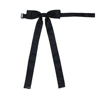 SYAYA TD7 verstellbare vorgebundene Fliege für Damen, Schmetterlingsknoten, Hemden, Krawatte, Schwarz , One size