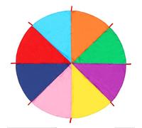 SYJHHWGS Kinder Outdoor Spiel Zeltspiel Kinder Outdoor Regenschirm Spielzeugspiel Buntes Regenschirm Kinder Fallschirm Parachcen Spielzeug Regenbogen Fallschirme