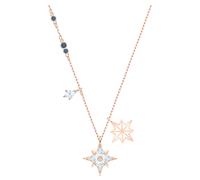 Symbolica Anhänger, Stern, Weiß, 18K Roségoldbeschichtet OS