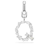 Symbolica Charm, Q, Weiß, Rhodiniert OS