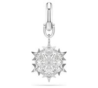 Symbolica Charm, Schneeflocke, Weiß, Rhodiniert OS