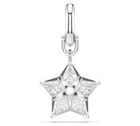 Symbolica Charm, Stern, Weiß, Rhodiniert OS