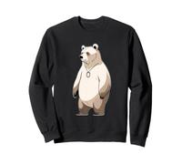 Symbolische Bären Illustration mit Hufeisen Sweatshirt