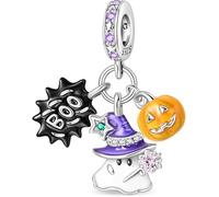 Symretie 925 Sterlingsilber Damen Charm Anhängerperlen, kompatibel mit Pandora sowie europäischen Armbändern und Halsketten. Passend für Frauen und Mädchen.