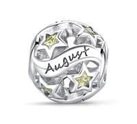 Symretie Charm Anhänger Damen 925 Sterling Silber für Armband Charms Beads passend für Pandora Armband und Halskette, Kompatibel mit Europäischen Armbänder für Frauen Mädchen XP