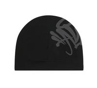 Syna World New Season Quality Skully Cap, Central CEE Beanie Running Hat - Black & Grey - synaworld