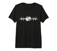 Synth-Pop, New-Wave-Musik Dark-Wave Herzschlag Synthesizer Premium T-Shirt