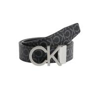 Synthetikgürtel CALVIN KLEIN "CK Wendegürtel Adjustable NEW MONO BELT 3.5CM", Herren, Gr. 85, schwarz, Kunstfaser, gemustert, Gürtel (27567462-85) schwarz