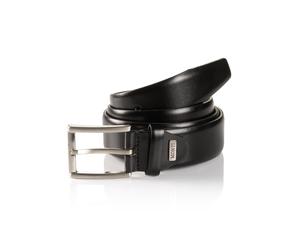 Synthetikgürtel MONTI, Herren, Gr. 11,5, schwarz, Materialmix, unifarben, festlich, Gürtel, Klassisch-Business, kürzbar r. 150 cm (22612609-115) schwarz