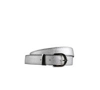 Synthetikgürtel "Shiny", Damen, Gr. TW95, silber, Lederimitat, COLLEZIONE ALESSANDRO, unifarben, Basic, Gürtel, aus metallisierendem Material (46164146-3) silber