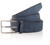 Synthetikgürtel TOM TAILOR, Herren, Gr. 90, blau (dunkelblau), Rindsleder, Gürtel Synthetikgürtel, Veloursgürtel, Freizeit- und Anzugsgürtel r. 120 (48325622-90)