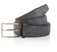 Synthetikgürtel TOM TAILOR, Herren, Gr. 95, grau, Rindsleder, Gürtel Synthetikgürtel, Veloursledergürtel, Freizeit- und Anzugsgürtel r. 120 (82840235-95)