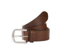 Synthetikgürtel TOM TAILOR "TTMARIO", Jungen, Gr. 65, braun (cognac), Rindsleder, unifarben, Basic, Gürtel Synthetikgürtel, 4 cm breiter Kinder Gürtel, Jungs (95803036-65)