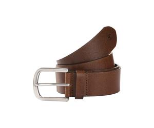 Synthetikgürtel TOM TAILOR "TTMARIO", Jungen, Gr. 70, braun (cognac), Rindsleder, unifarben, Basic, Gürtel, 4 cm breiter Kinder Gürtel, Jungs (95803036-70) cognac