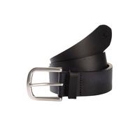 Synthetikgürtel TOM TAILOR "TTMARIO", Jungen, Gr. 75, schwarz, Rindsleder, unifarben, Basic, Gürtel, 4 cm breiter Kinder Gürtel, Jungs (12138339-75) schwarz