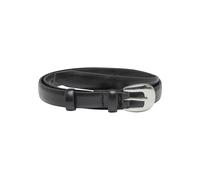 Synthetikgürtel URBAN CLASSICS "Urban Classics Chunky Buckle Slim Belt", Damen, Gr. L/XL, schwarz, silber, 100% Polyurethan, Gürtel (37523666-L) schwarz, silber