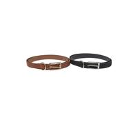 Synthetikgürtel URBAN CLASSICS "Urban Classics Slim Synthetic Velour Leather Belt 2-Pack", Damen, Gr. L/XL, braun (schwarz, silber, braun, gold), 100% Polyurethan, Gürtel (33128859-L) schwarz, silber,