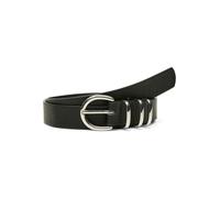 Synthetikgürtel VERO MODA "VMSVEA COATED BELT NOOS", Damen, Gr. 80, schwarz detail:silber, Lederimitat, unifarben, Gürtel (42892558-80) schwarz detail:silber