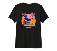 Synthpop New-Wave-Musik Dark-Wave Axolotls-Tiere Synthesizer Premium T-Shirt