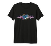 Synthpop New-Wave-Musik Dark-Wave Herzschlag 90s Synthesizer Premium T-Shirt