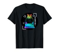 Synthpop New-Wave-Musik, Katzen Synth-Japanese Synthesizer Preisgünstiges Grafik-T-Shirt