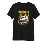 Synthpop Synthaxolotl, Synth-Wave-Musik Japanese Synthesizer Premium T-Shirt