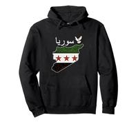 Syrien Flagge und Karte Damaskus Stolz Erbe Design Liebe Syrien Pullover Hoodie