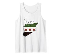 Syrien Flagge und Karte Damaskus Stolz Erbe Design Liebe Syrien Tank Top