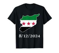 Syrien, Syrien-Karte, freie Syrien-Flagge, Syrisch. T-Shirt