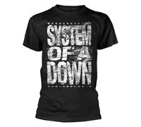 System of A Down Distressed Logo T Shirt L