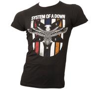 System Of A Down - Schwarzes T-Shirt Eagle Colours XXL