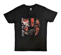 System of A Down T Shirt Painted Faces Band Logo Nue offiziell Herren Schwarz XXL