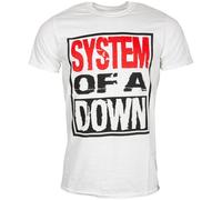 System Of A Down - T-Shirt Triple Stack Box - weiß XXL