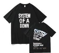 System of A Down Tour 2026 Vintage T-Shirts für Männer und Frauen, hochwertige Baumwoll-Kurzarm-T-Shirts, Rock-Band-Kleidung für Männer, High Street