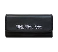 SYVA Serviceportemonnaie / Kellnerbörse & -Geldbeutel - Schwarz, Kühe gestickt - Nr. 8280