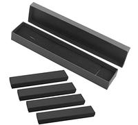 SZCXDKJ 5 Stück Schmuck-Geschenkbox,4.3 * 21.3 * 2.3cm, Halsketten-Box, Armband, Halskette, Schmuckverpackung (schwarz)