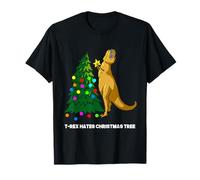 T-Rex Hates Christmas Tree Dinosaur Dino Merry Xmas Funny T-Shirt