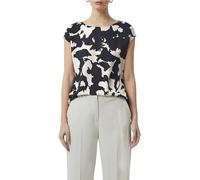 comma Blusenshirt im Fabricmix Navy 34