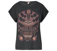QS Gewaschenes T-Shirt mit Frontprint