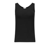 s.Oliver Damen Top, ärmelloses Shirt, Baumwolle, Elasthan, Schwarz, Größe 42