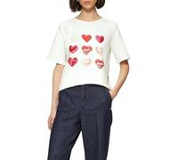 Baumwollshirt im Loose Fit mit Artwork 40 creme 2161385.02D4.40