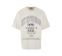 T-Shirt 2Y STUDIOS "2Y Studios Herren 2Y Globus Oversize Tee", Herren, Gr. M, sanftes weiß, 100% Baumwolle, bedruckt, relaxed fit, Rundhals, Shirts T-Shirt (57798020-M) sanftes weiß